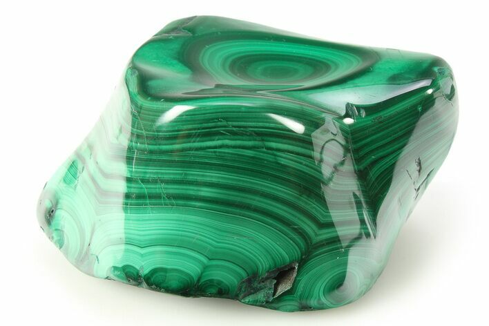 Banded Polished Malachite Specimen - DR Congo #273898